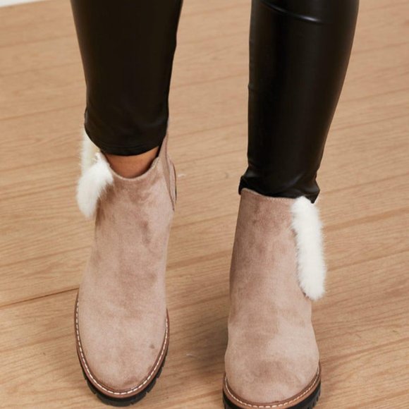 WeeBoo Warmer Days Faux Fur Trim Chelsea Booties - Picture 8 of 11